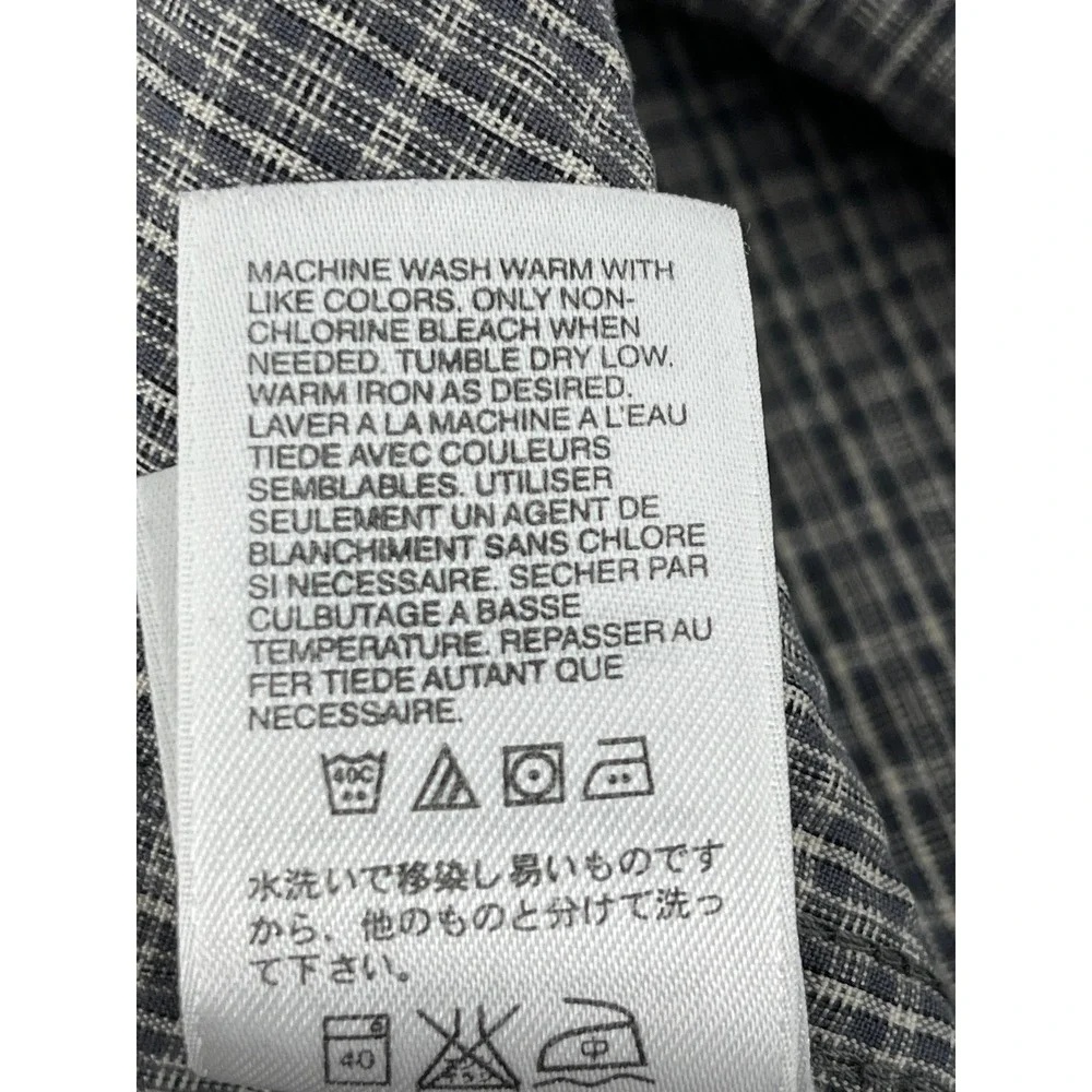 The North Face‎ Mens L G Plaid Long Sleeve Button Up Shirt Outdoor Casual